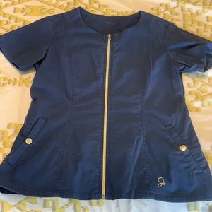 Jaanuu Navy scrub top